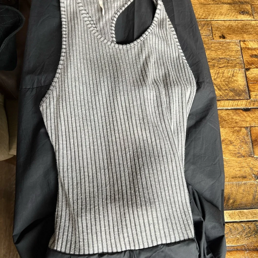 Free People Gray and Black A-Line Skirt pit 14 length 49 - Picture 4 of 6